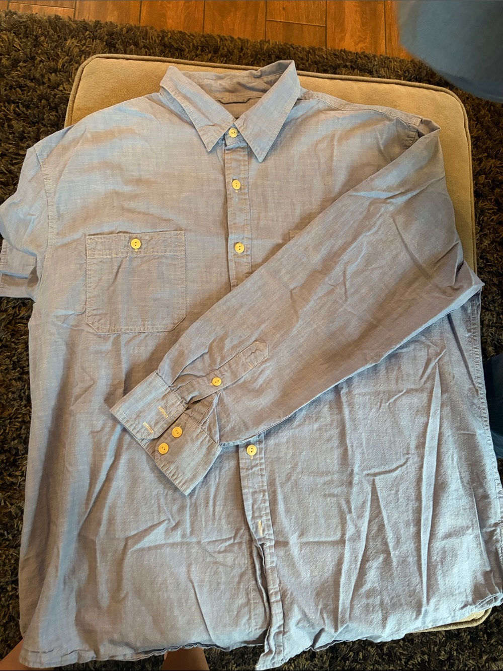 Timberland Light Blue Men's Button-Up Shirt